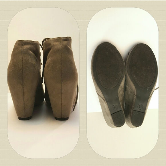 Mossimo Ladies Wedge Heel Ankle Boots - Picture 4 of 7